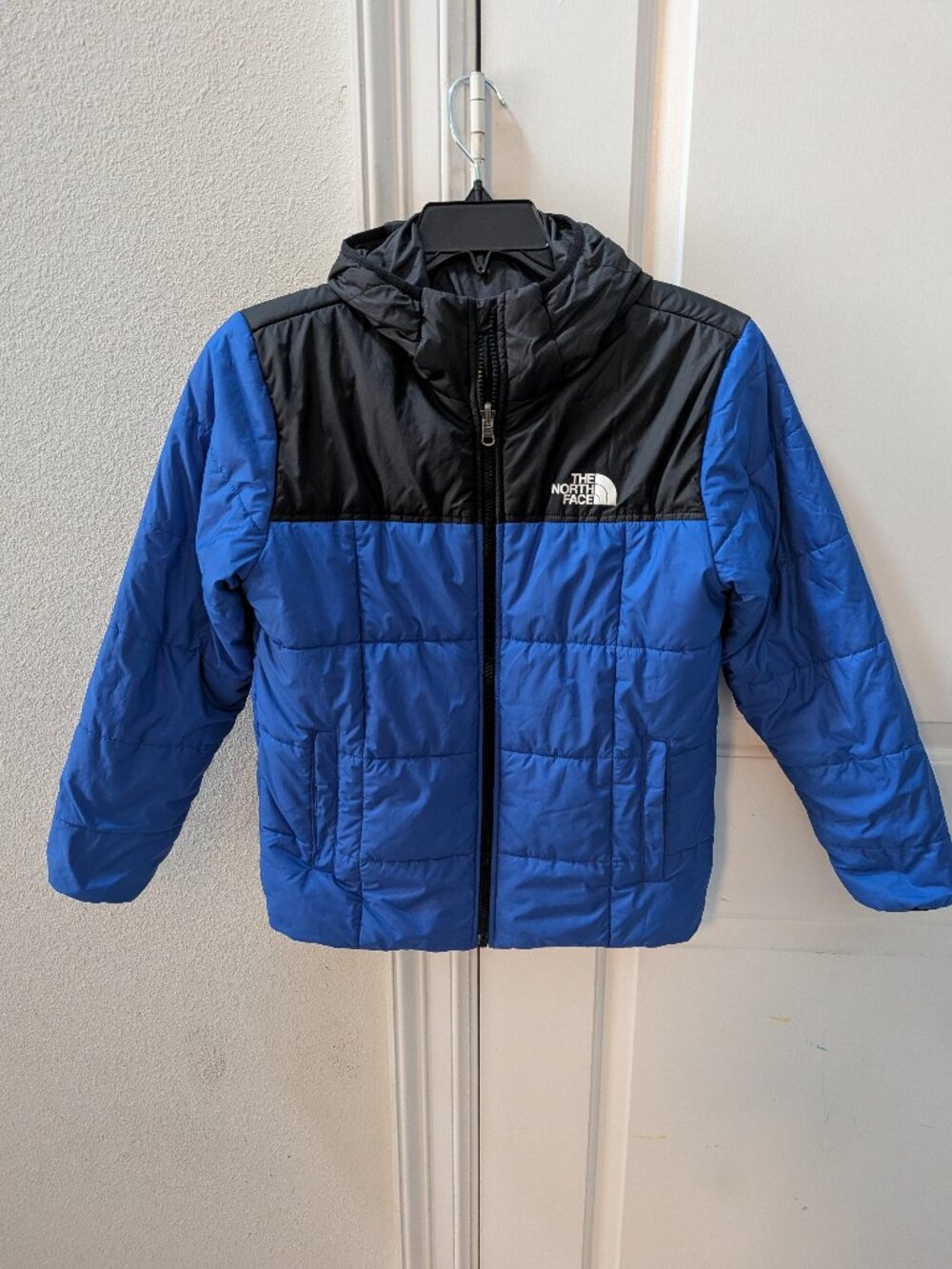 The North Face Boys Hooded Puffer Jacket Coat Youth Large 14/16 Reversible